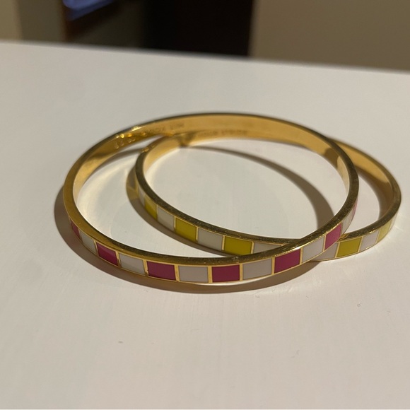 Kate Spade Checkered Bangle Set - Picture 2 of 4
